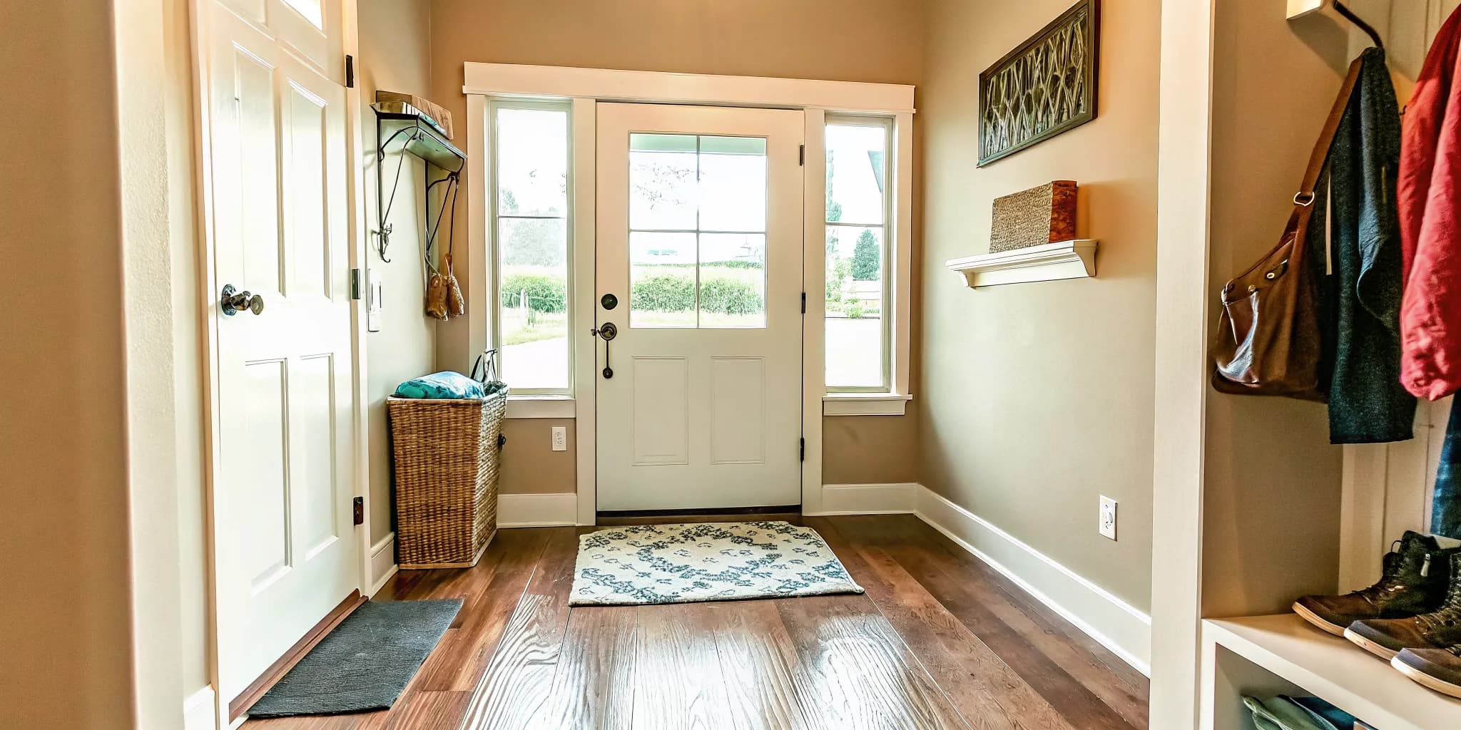 Edmond family entryway floor cleaning for red clay and pollen