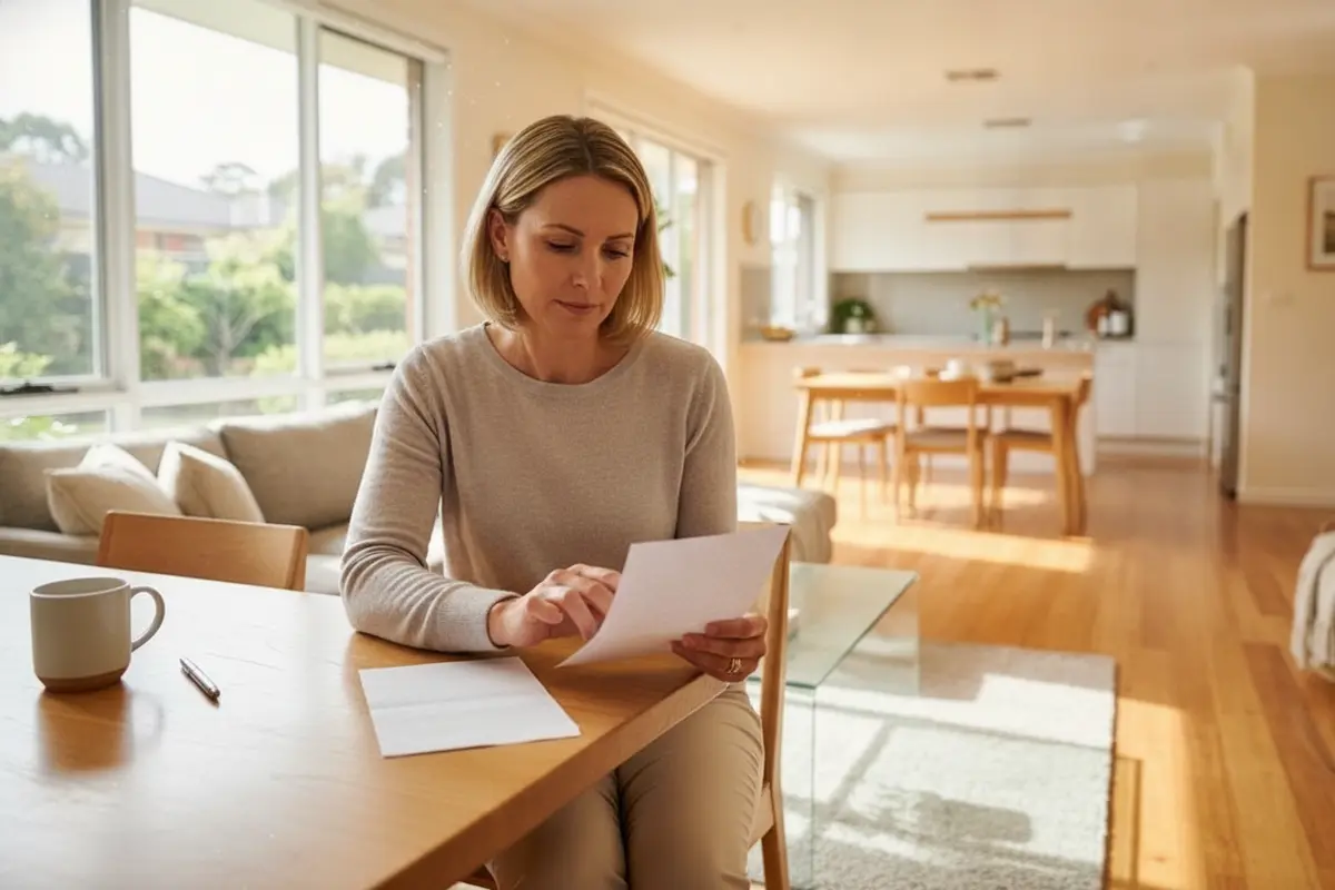 Homeowner reviewing a weekly household cleaning plan