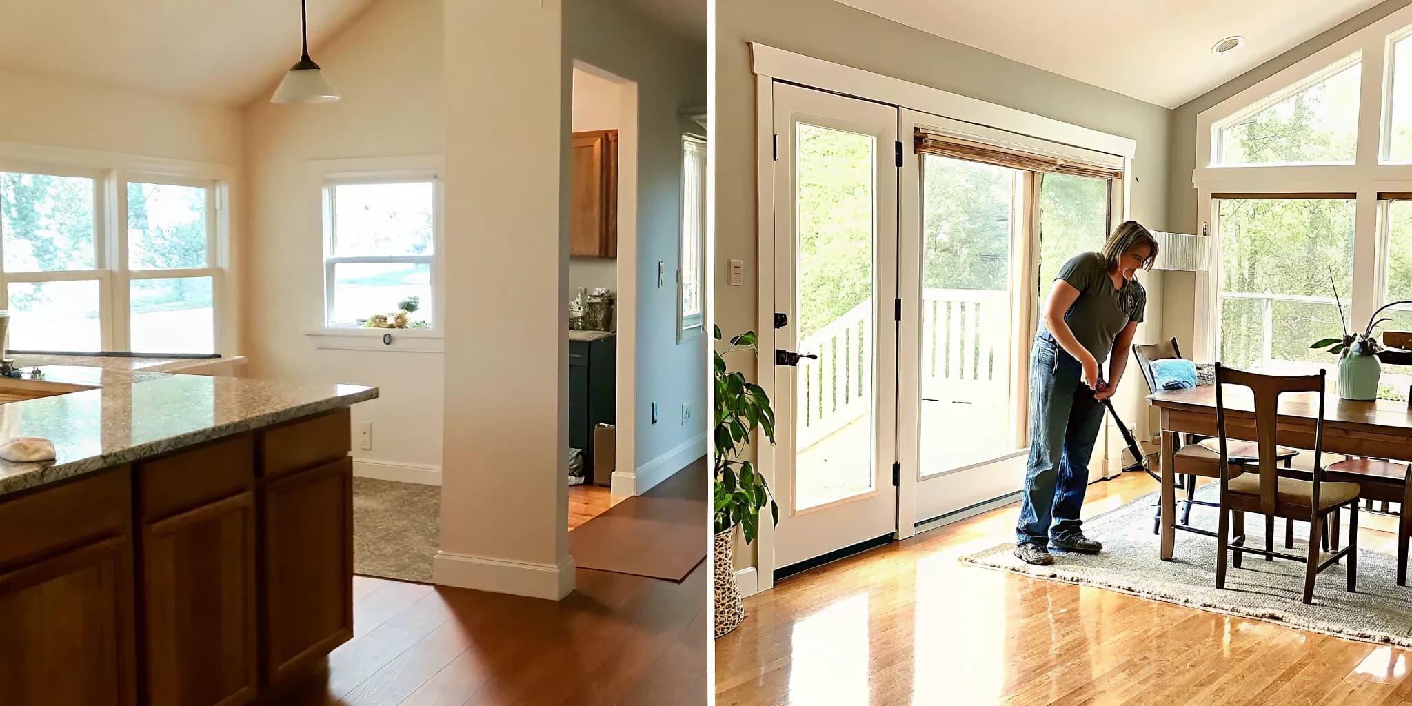 Professional house cleaning after a home renovation in Oklahoma City