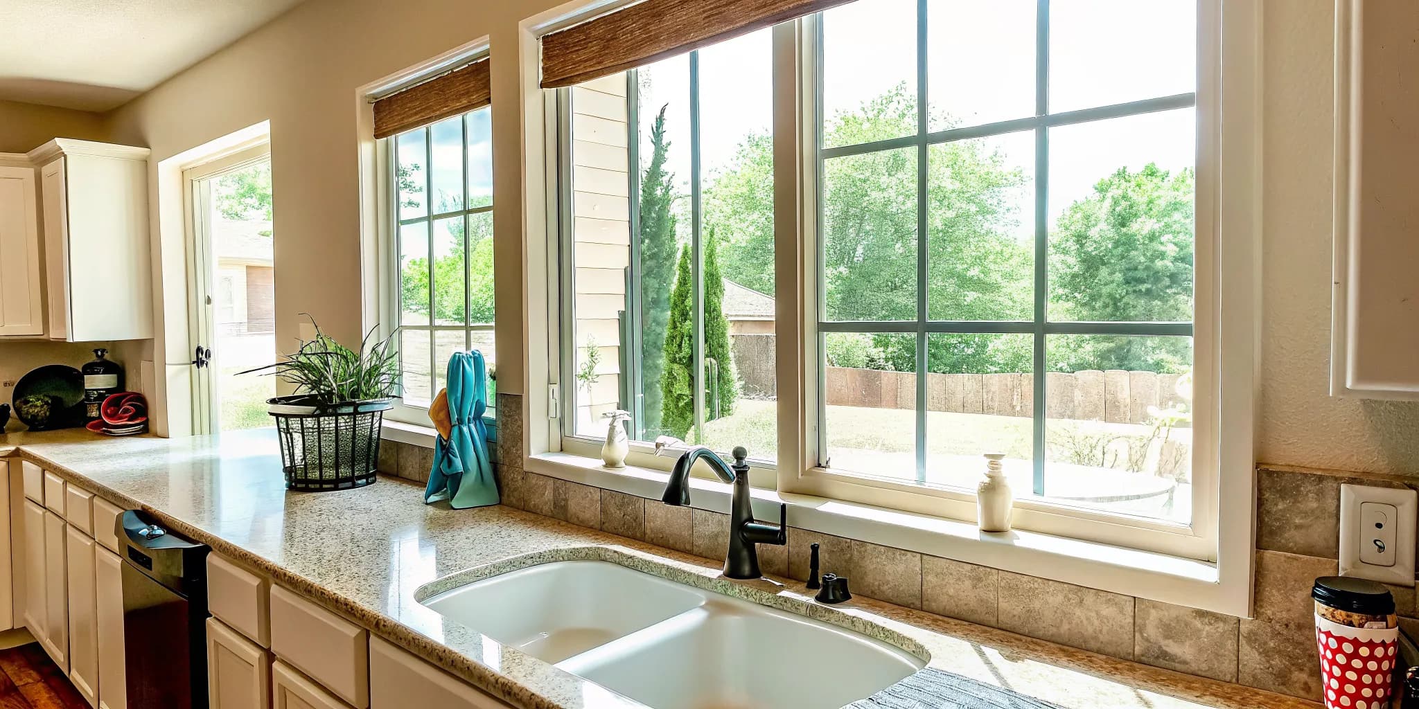 Clean kitchen prepared by a Moore OK house cleaning service