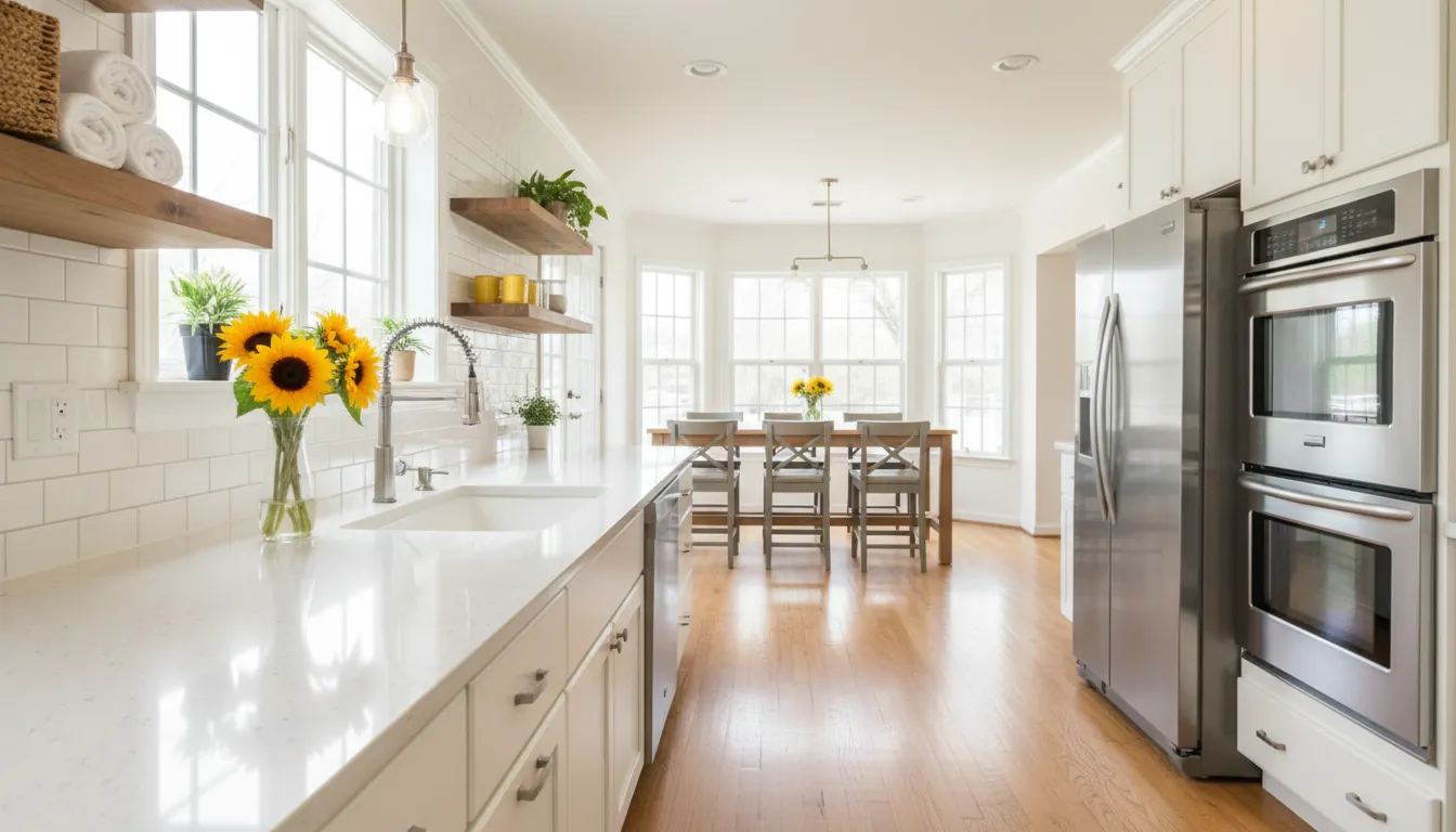 Clean Oklahoma City kitchen after recurring house cleaning