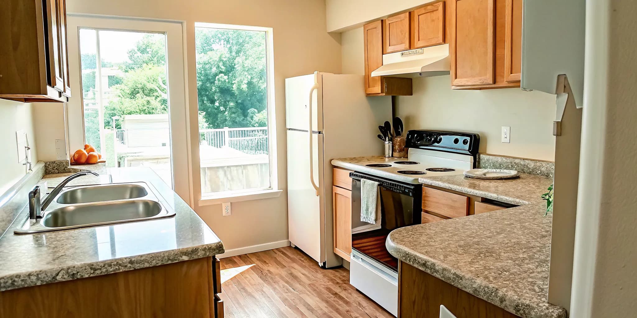 Clean apartment kitchen for Oklahoma renters