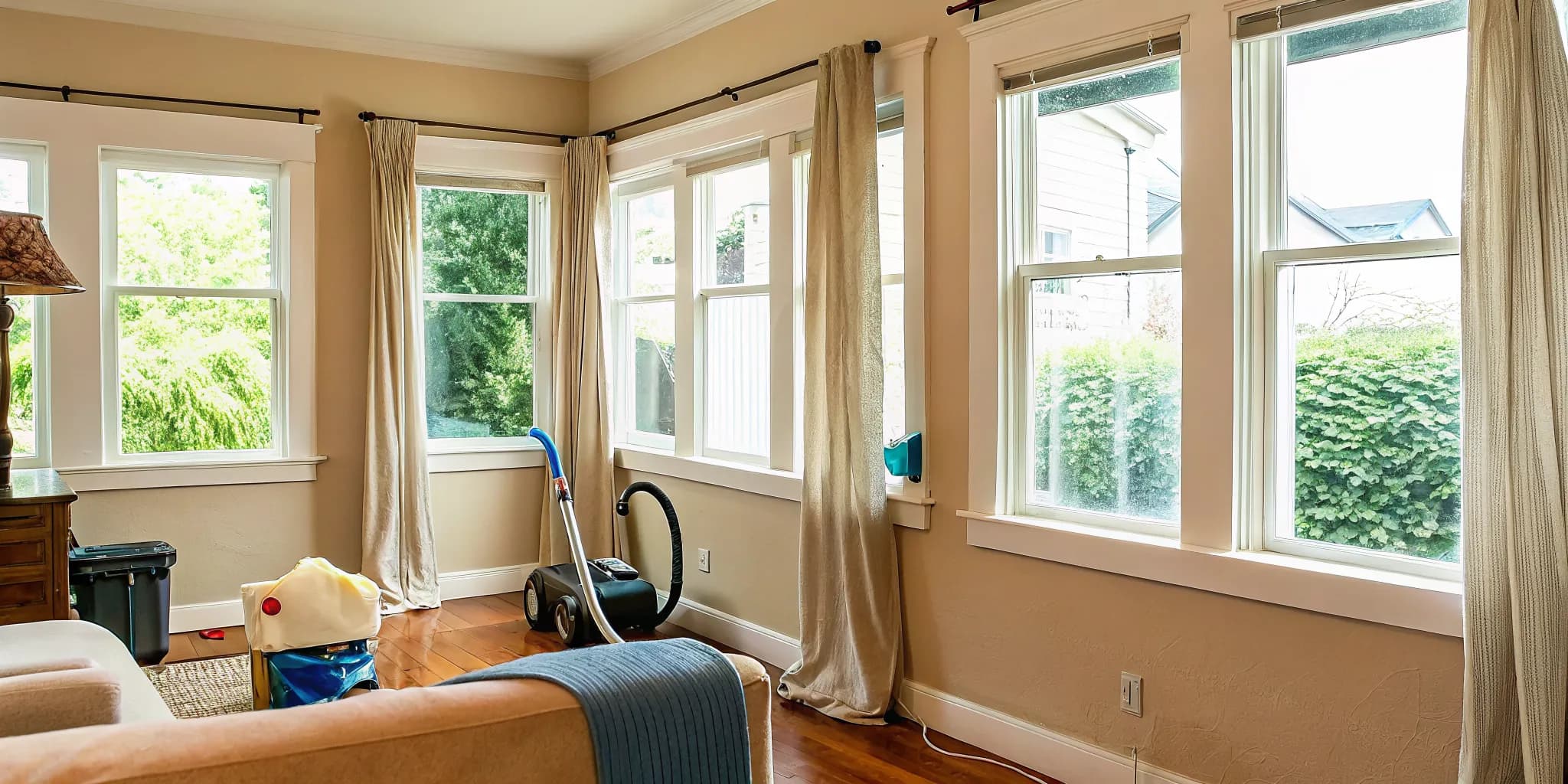 Fresh Oklahoma City living room during spring cleaning