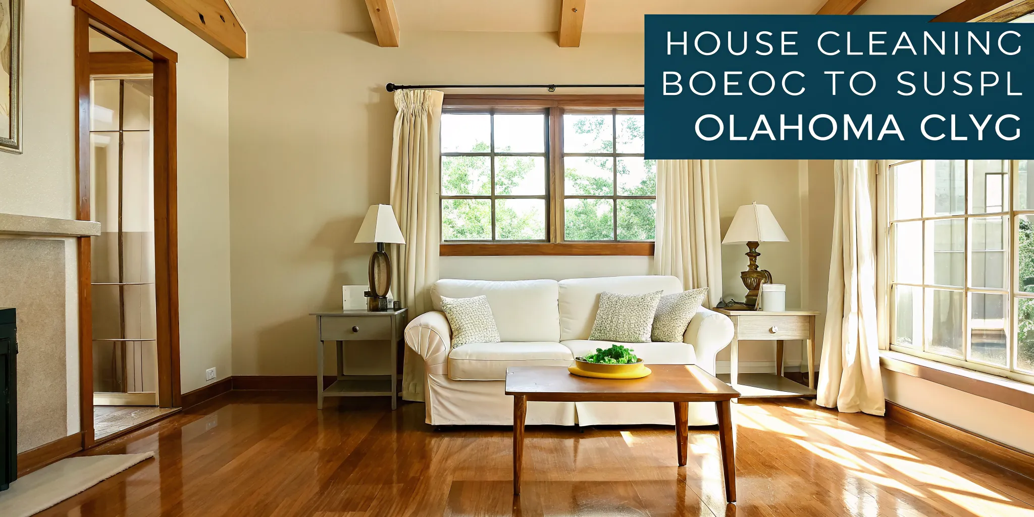 Tidy Oklahoma City living room between recurring house cleaning visits